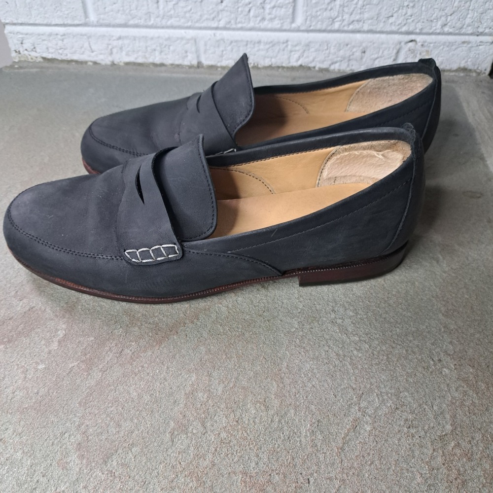 Dark Academia Modern Preppy Handmade Adelante The Sabina Womens Loafer 9.5 Black